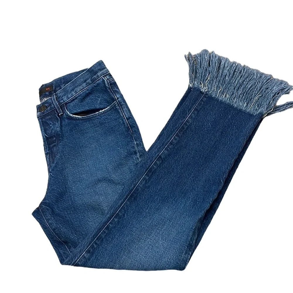 3x1 Jeans Fringe Straight Crop Jean - Picture 9 of 12